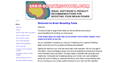 Desktop Screenshot of brain-boosting-tools.com